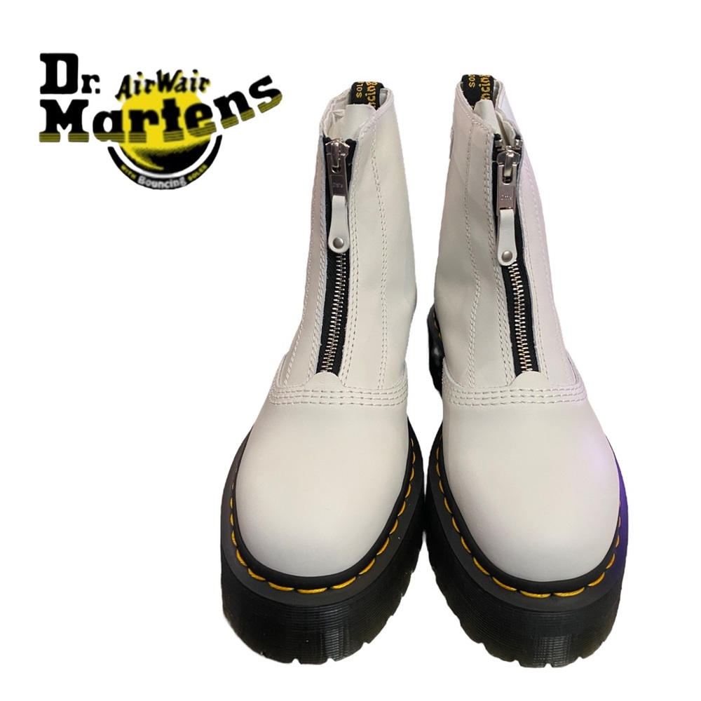 NEW Dr. Martens Women's Jetta Zipped Leather Platform Boots 7 8 9 10